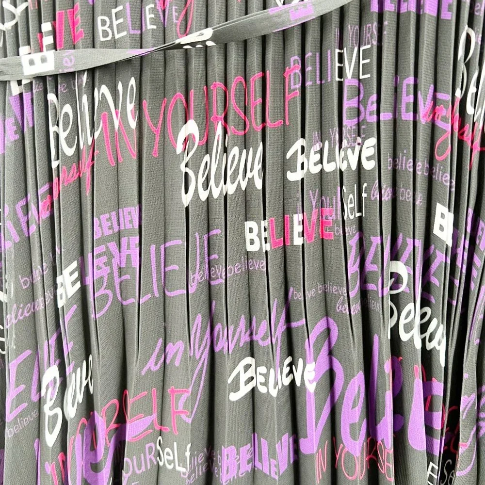 RAMY BROOK Printed Melanie Pleated Mini Dress In Believe Print Size M NEW - Picture 8 of 11